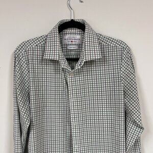 Mizzen + Main Green/Blue Check Dress Shirt